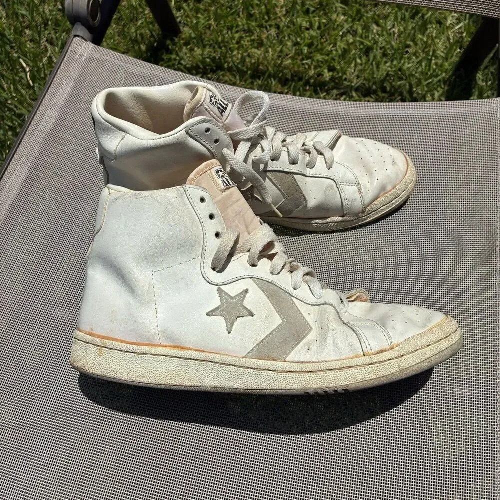 Vintage Converse Basketball Shoes 1980s Dr. J Men's 9.5 All Star Julius Erving